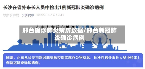 邢台确诊肺炎病历数据/邢台新冠肺炎确诊病例