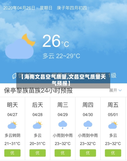 【海南文昌空气质量,文昌空气质量天气预报】