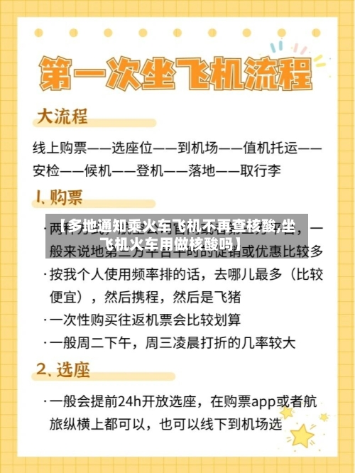 【多地通知乘火车飞机不再查核酸,坐飞机火车用做核酸吗】