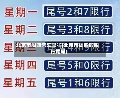 北京市周四汽车限号(北京市周四的限行尾号)