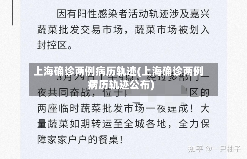 上海确诊两例病历轨迹(上海确诊两例病历轨迹公布)