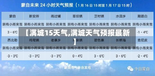 【满城15天气,满城天气预报最新】
