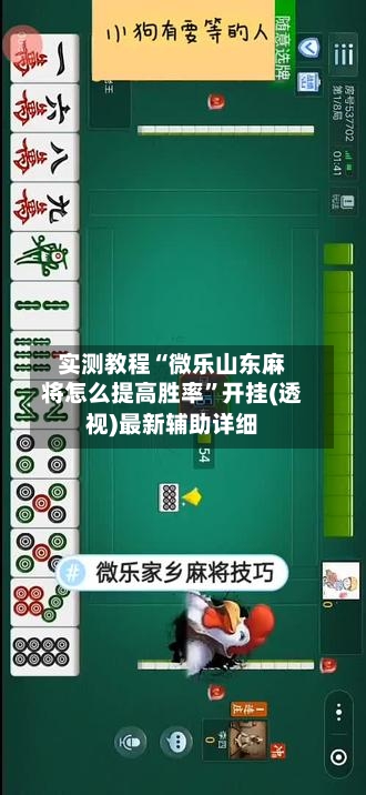 实测教程“微乐山东麻将怎么提高胜率”开挂(透视)最新辅助详细