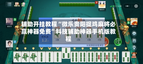 辅助开挂教程“微乐贵阳捉鸡麻将必赢神器免费”科技辅助神器手机版教程