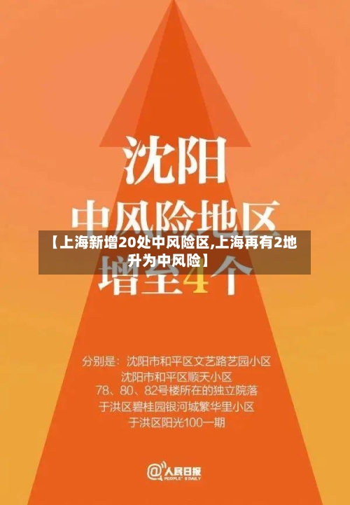 【上海新增20处中风险区,上海再有2地升为中风险】