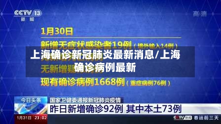 上海确诊新冠肺炎最新消息/上海确诊病例最新