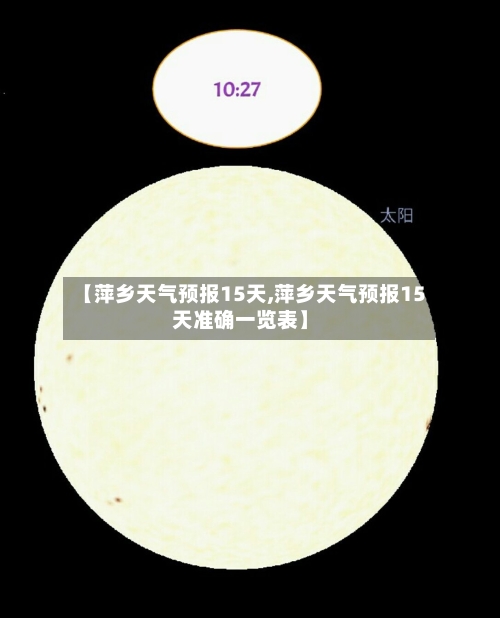 【萍乡天气预报15天,萍乡天气预报15天准确一览表】