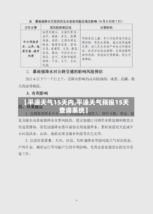 【平凉天气15天内,平凉天气预报15天查询系统】