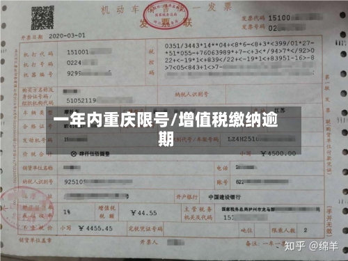 一年内重庆限号/增值税缴纳逾期