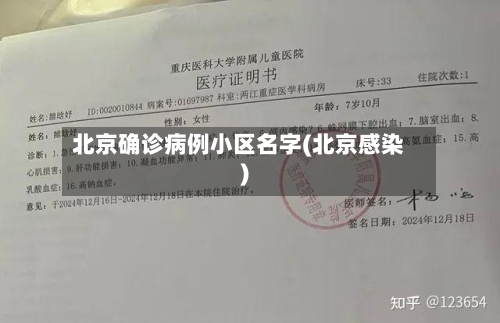 北京确诊病例小区名字(北京感染)