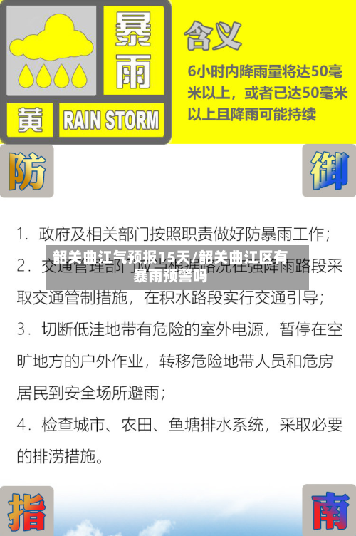 韶关曲江气预报15天/韶关曲江区有暴雨预警吗