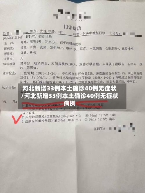 河北新增33例本土确诊40例无症状/河北新增33例本土确诊40例无症状病例