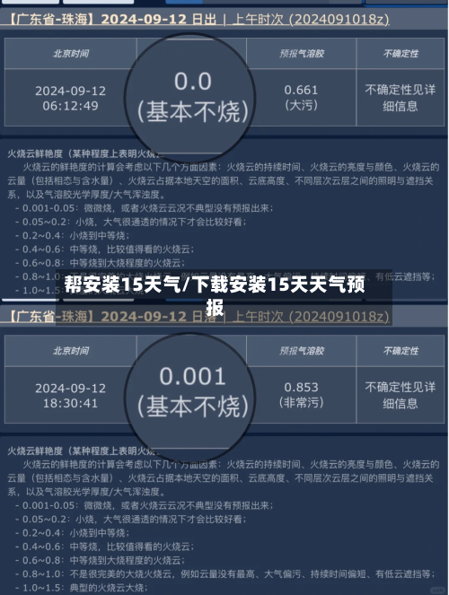 帮安装15天气/下载安装15天天气预报