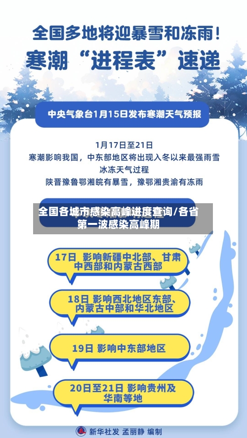 全国各城市感染高峰进度查询/各省第一波感染高峰期