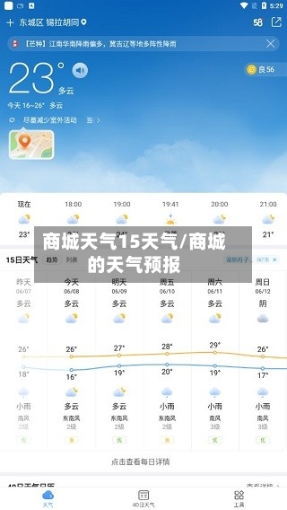 商城天气15天气/商城的天气预报