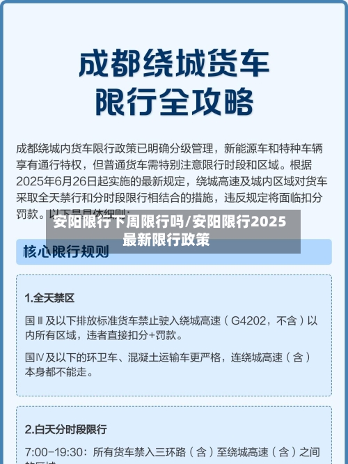 安阳限行下周限行吗/安阳限行2025最新限行政策