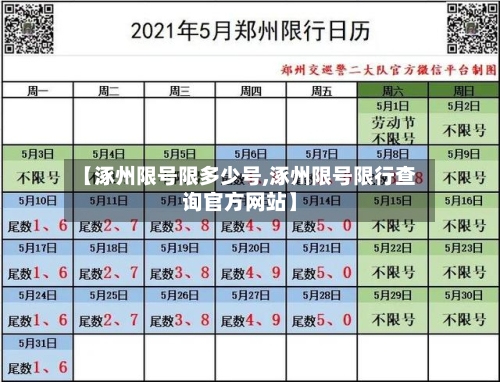 【涿州限号限多少号,涿州限号限行查询官方网站】