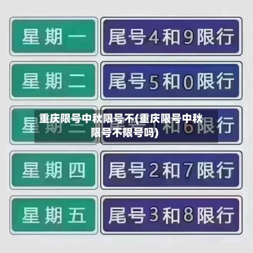 重庆限号中秋限号不(重庆限号中秋限号不限号吗)