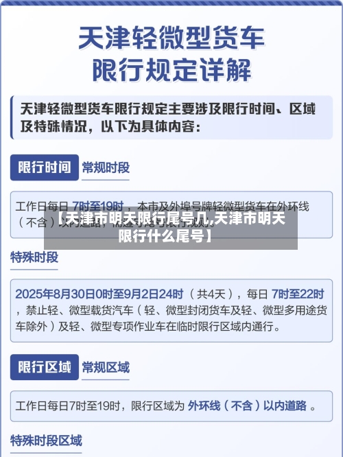 【天津市明天限行尾号几,天津市明天限行什么尾号】