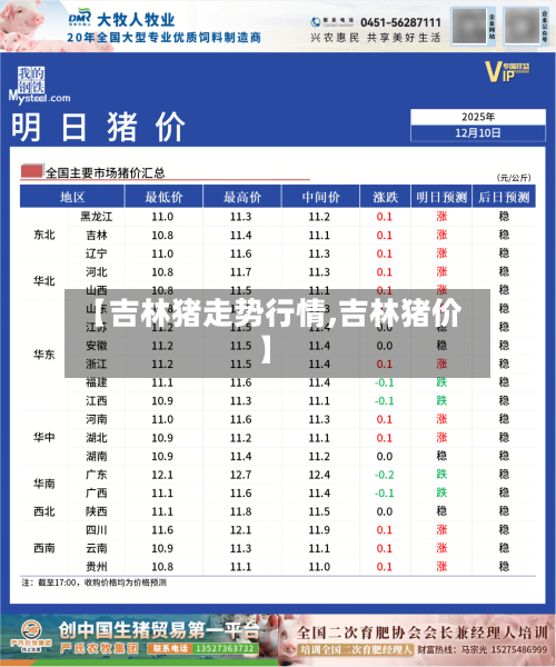 【吉林猪走势行情,吉林猪价】