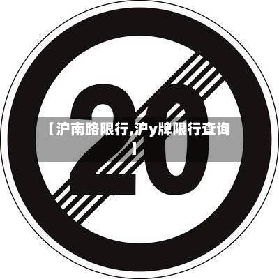 【沪南路限行,沪y牌限行查询】