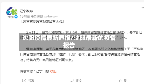沈阳疫情最新通报/沈阳最新的疫情报告