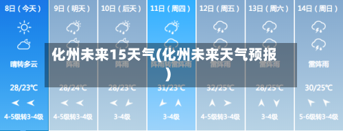 化州未来15天气(化州未来天气预报)
