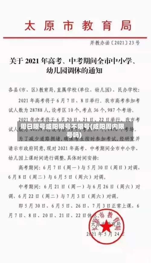 周日限号咸阳限号不限号(咸阳周内限号吗)