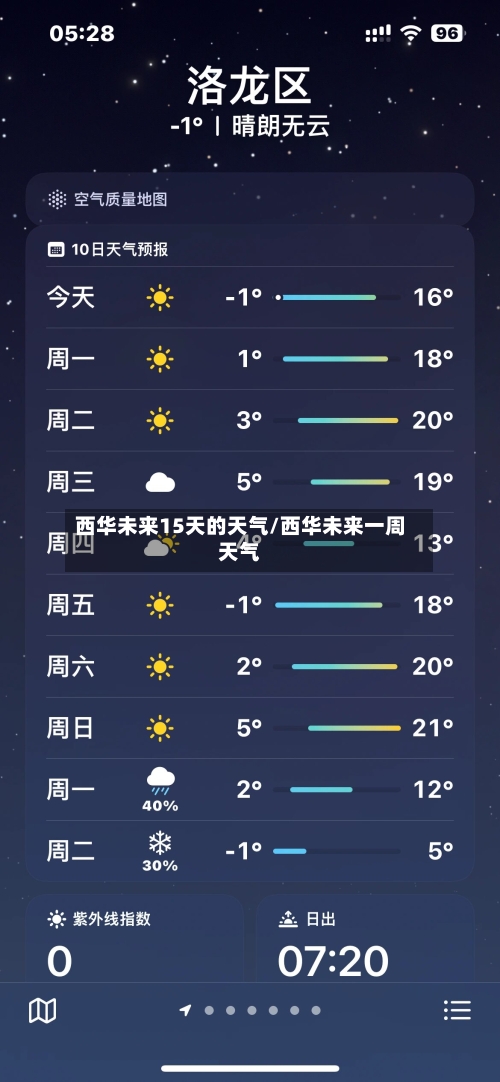 西华未来15天的天气/西华未来一周天气