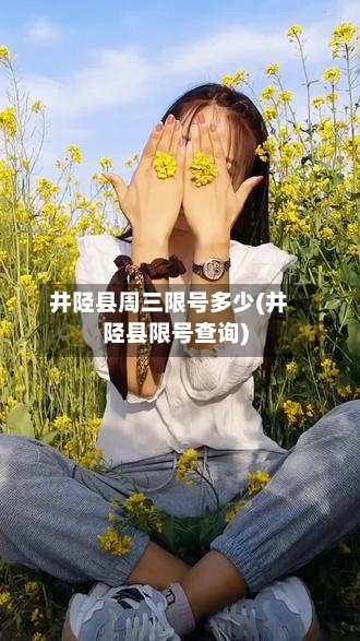 井陉县周三限号多少(井陉县限号查询)