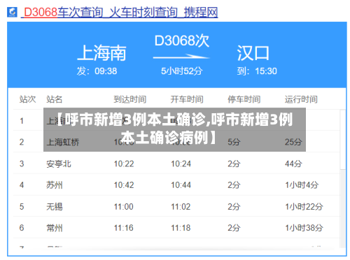 【呼市新增3例本土确诊,呼市新增3例本土确诊病例】