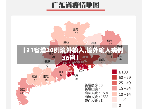 【31省增20例境外输入,境外输入病例36例】