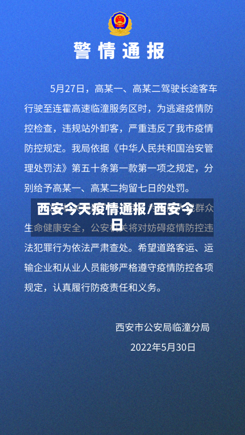 西安今天疫情通报/西安今日