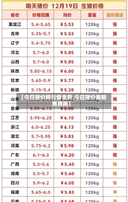 【今日猪价网行情走势,今日猪价最新费用网】