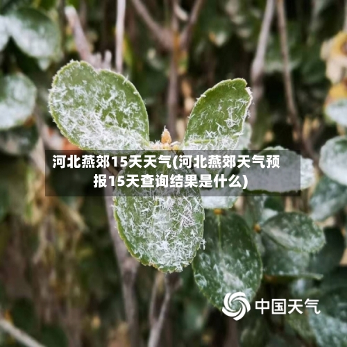 河北燕郊15天天气(河北燕郊天气预报15天查询结果是什么)