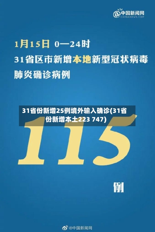 31省份新增25例境外输入确诊(31省份新增本土223 747)