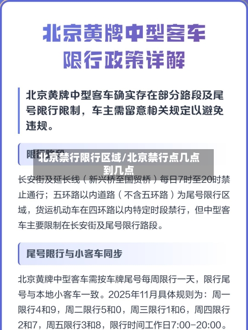 北京禁行限行区域/北京禁行点几点到几点