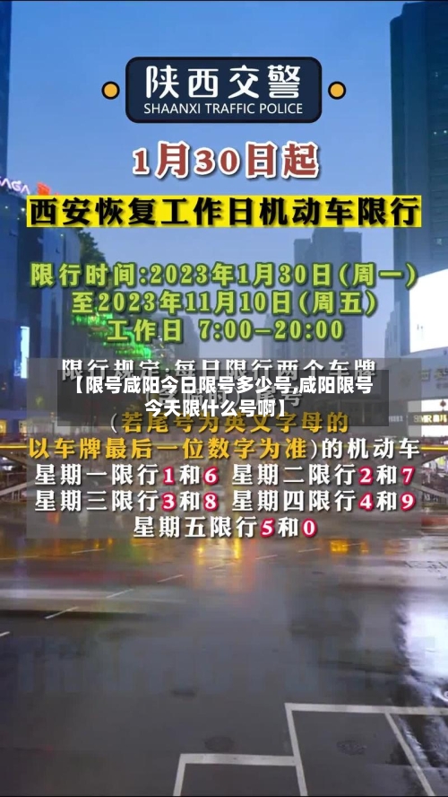 【限号咸阳今日限号多少号,咸阳限号今天限什么号啊】