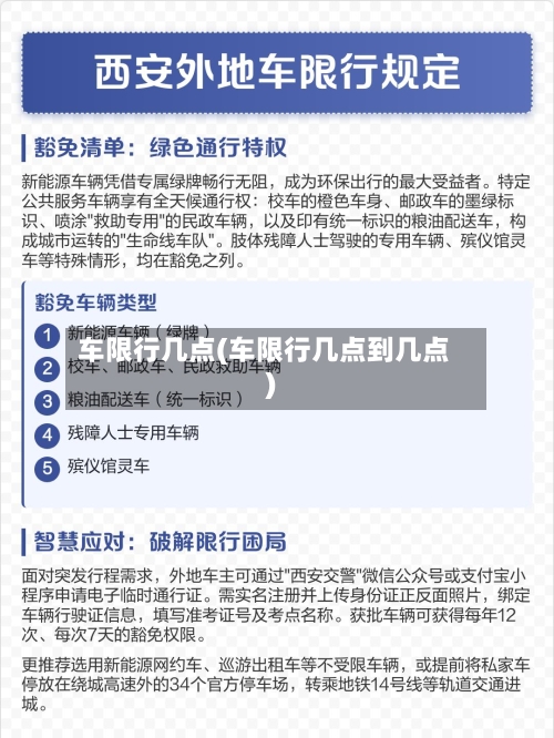 车限行几点(车限行几点到几点)