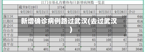 新增确诊病例路过武汉(去过武汉)