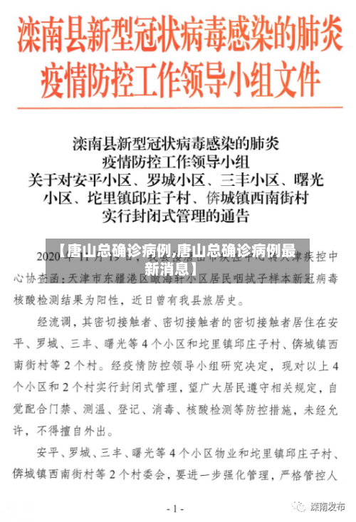 【唐山总确诊病例,唐山总确诊病例最新消息】