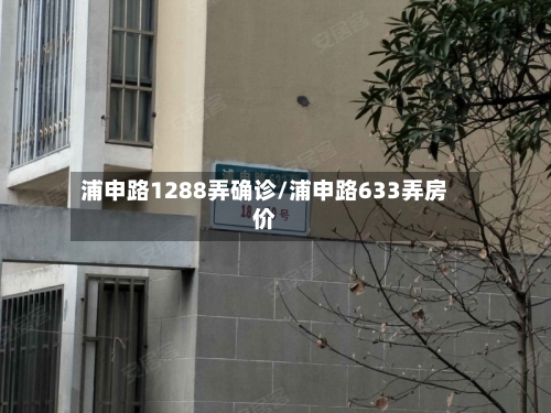 浦申路1288弄确诊/浦申路633弄房价
