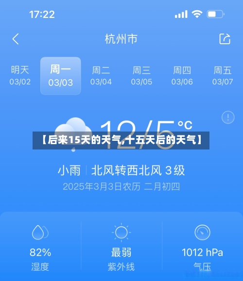 【后来15天的天气,十五天后的天气】