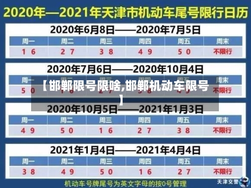 【邯郸限号限啥,邯郸机动车限号】