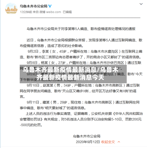 乌鲁木齐最新疫情最新消息/乌鲁木齐最新疫情最新消息今天