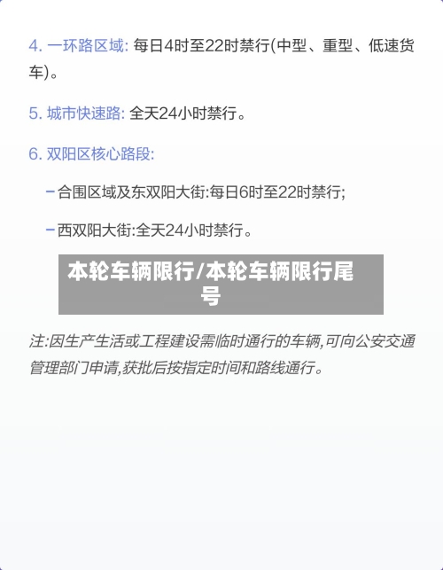 本轮车辆限行/本轮车辆限行尾号