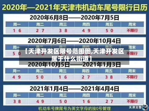 【天津开发区限号范围图,天津开发区属于什么街道】